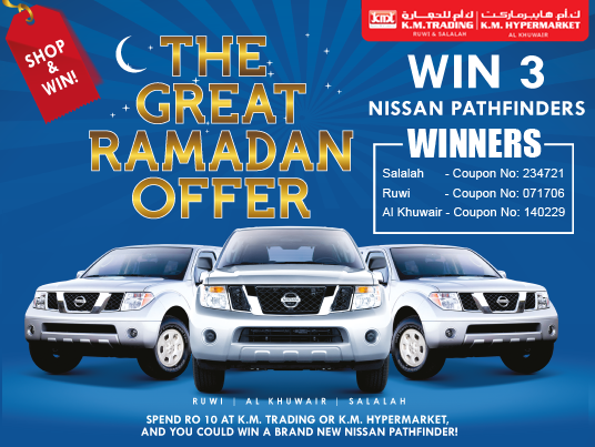 The Great Ramadan offer 2012-Oman Region-Winners