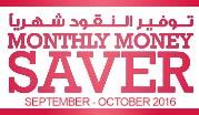 Monthly Money Saver September- October 2016